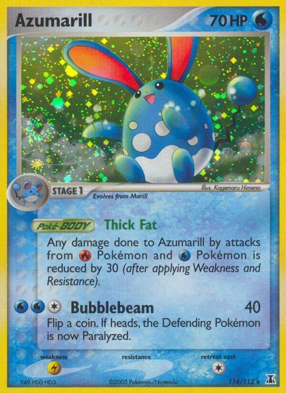 Azumarill Pokemon card from Delta Species
