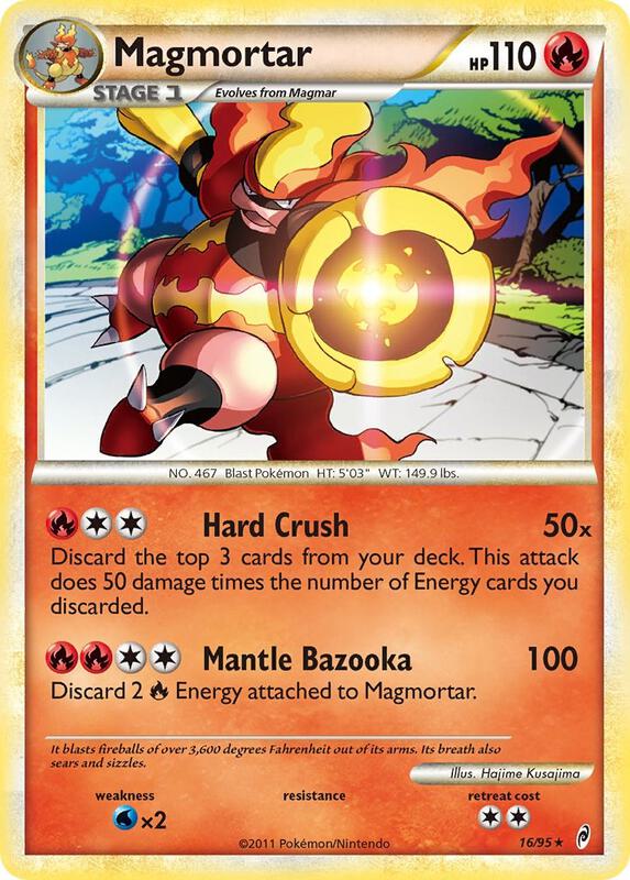 Magmortar Pokemon card from Call of Legends