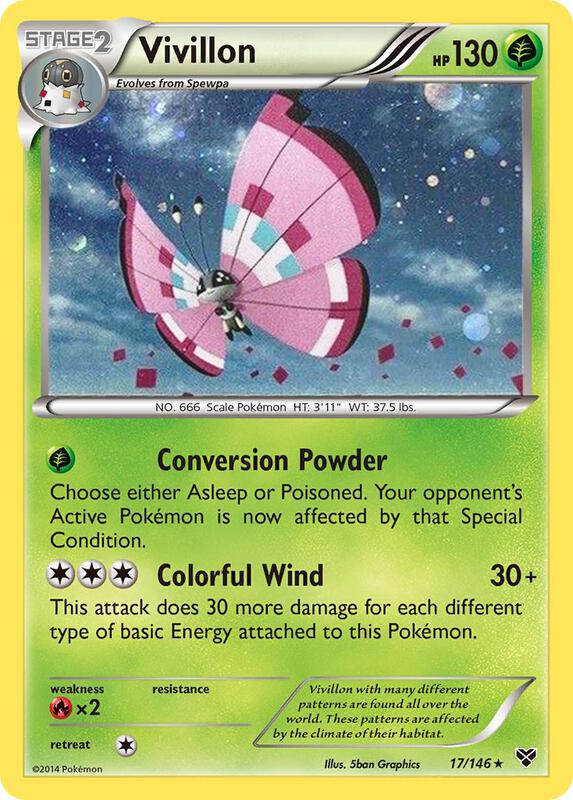Vivillon Pokemon card from Blister Exclusives