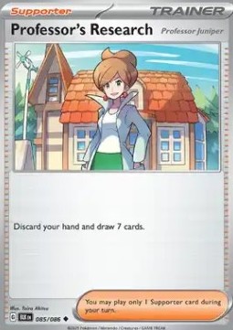 Professor's Research Pokemon card from Black Bolt