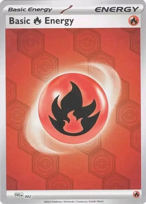 Basic Fire Energy Pokemon card from SV: Shrouded Fable
