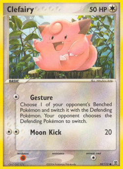Clefairy Pokemon card from EX FireRed LeafGreen