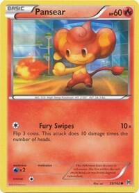 Pansear Pokemon card from XY - BREAKthrough