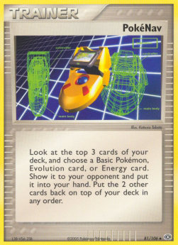 PokéNav Pokemon card from EX Emerald