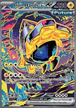 Iron Hands ex Pokemon card from Prismatic Evolutions
