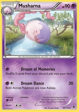 Musharna Pokemon card from Phantom Forces