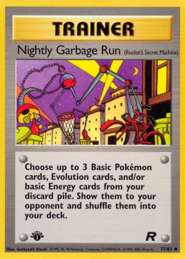 Nightly Garbage Run Pokemon card from Team Rocket