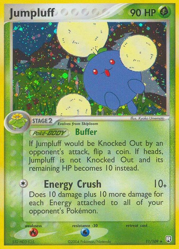 Jumpluff Pokemon card from Team Rocket Returns