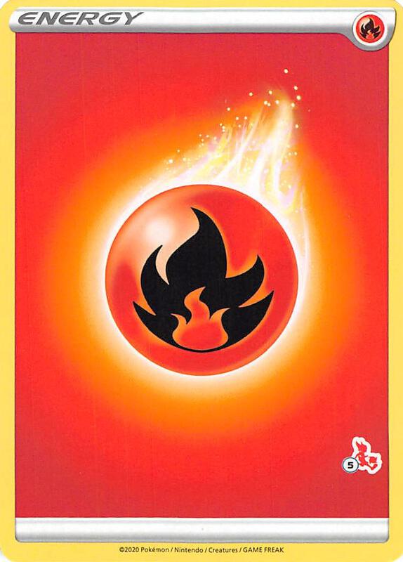 Fire Energy (#5 Cinderace Stamped) Pokemon card from Battle Academy 2022