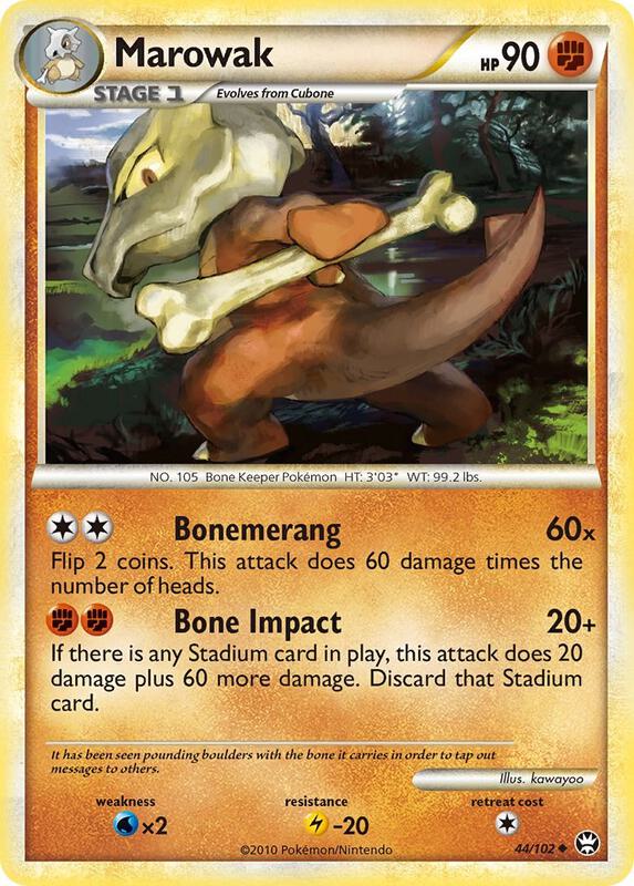 Marowak Pokemon card from Triumphant
