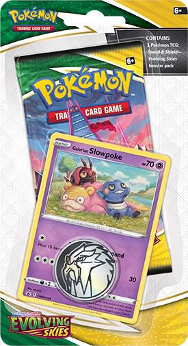 Evolving Skies Single Pack Blister [Galarian Slowpoke] Pokemon card from SWSH07: Evolving
