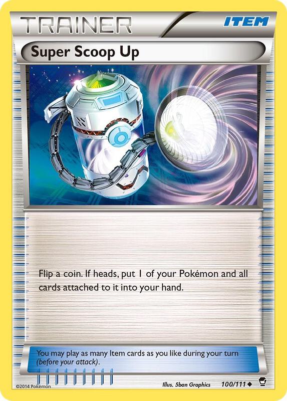 Super Scoop Up Pokemon card from XY - Furious Fists
