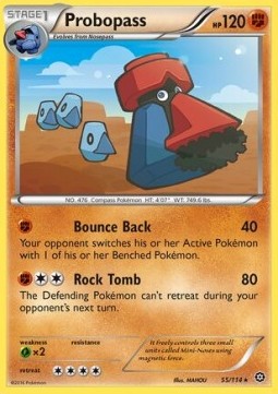 Probopass Pokemon card from Steam Siege