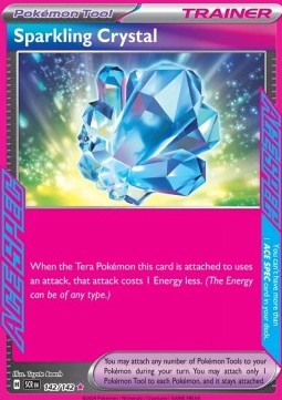 Sparkling Crystal Pokemon card from Stellar Crown