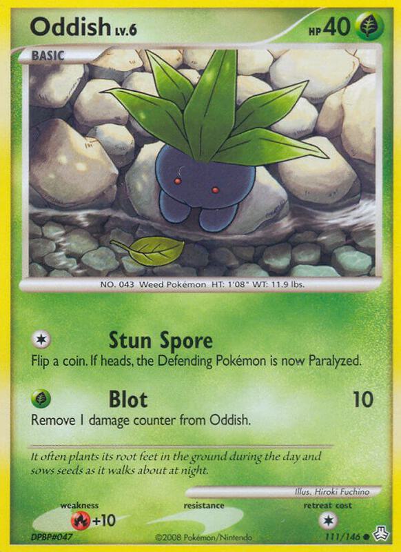 Oddish (111) Pokemon card from Legends Awakened