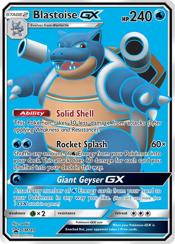 Blastoise GX - SM189 Pokemon card from SM Promos