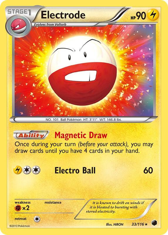 Electrode Pokemon card from Plasma Freeze