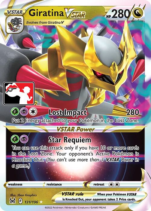 Giratina VSTAR Pokemon card from Prize Pack Series Cards