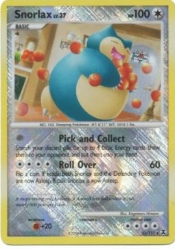Snorlax Lv.37 (Holo) Pokemon card from Rising Rivals