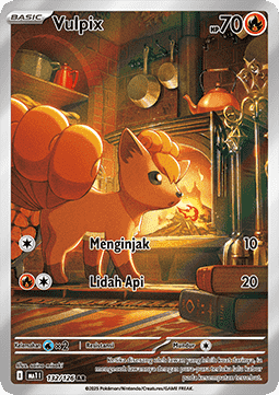 Vulpix Pokemon card from Mega Evolution IDTH
