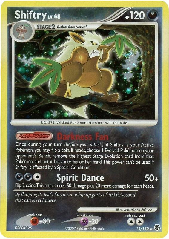 Shiftry Pokemon card from Diamond and Pearl