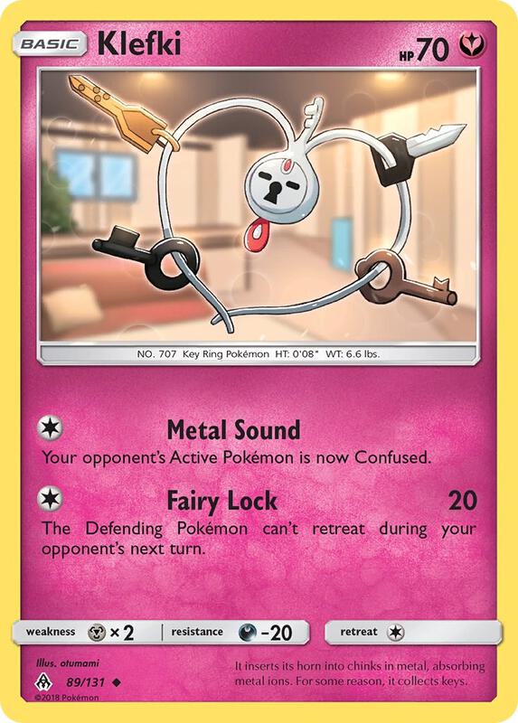 Klefki Pokemon card from SM - Forbidden Light