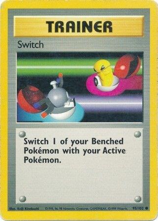 Switch Pokemon card from Base Set