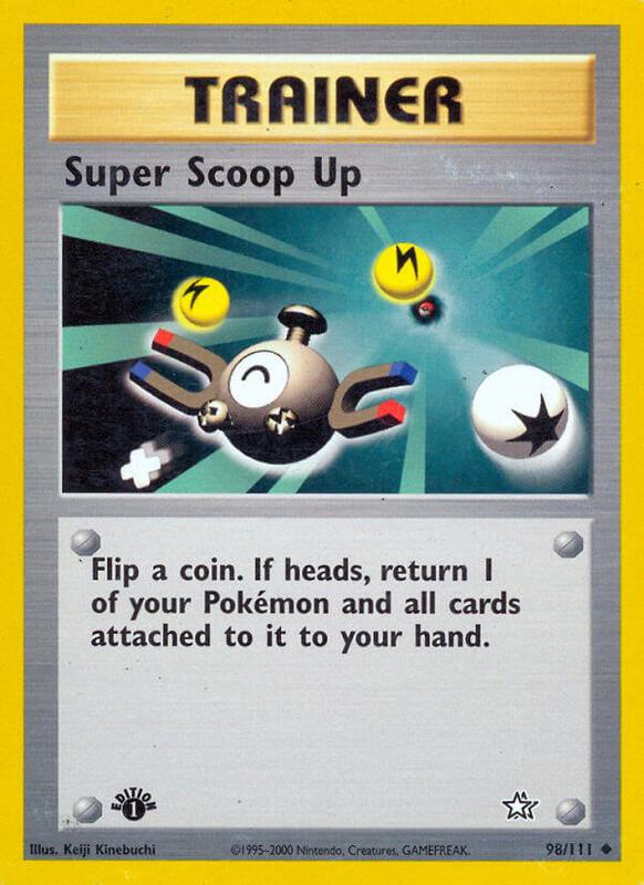 Super Scoop Up Pokemon card from Neo Genesis