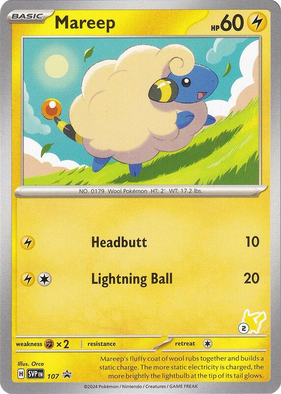 Mareep - Pikachu 2 Pokemon card from Battle Academy 2024