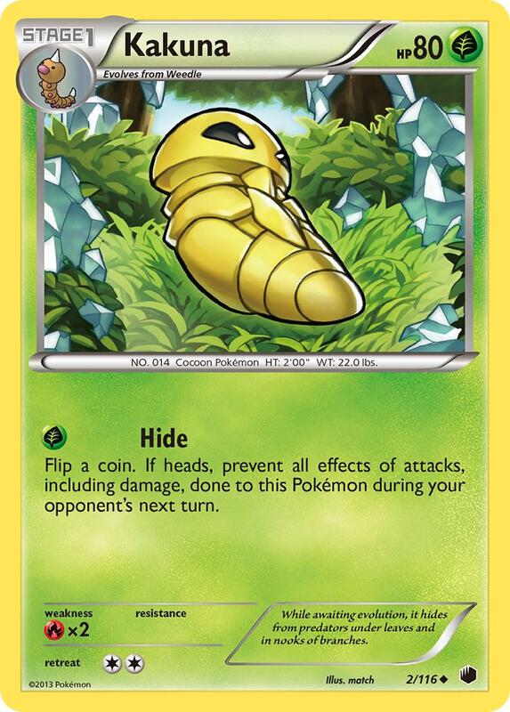 Kakuna Pokemon card from Plasma Freeze