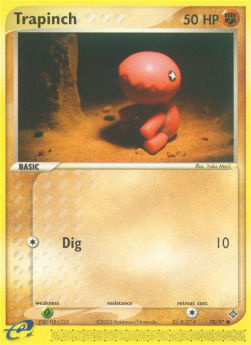Trapinch Pokemon card from EX Dragon