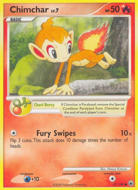 Chimchar (57) Pokemon card from Majestic Dawn