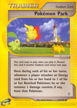 Pokémon Park Pokemon card from Aquapolis