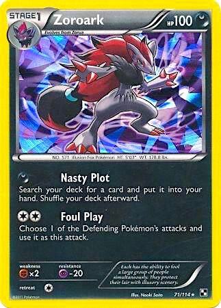Zoroark Pokemon card from Blister Exclusives