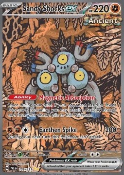Sandy Shocks ex Pokemon card from Prismatic Evolutions