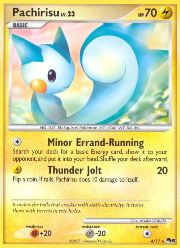 Pachirisu Pokemon card from POP Series 6