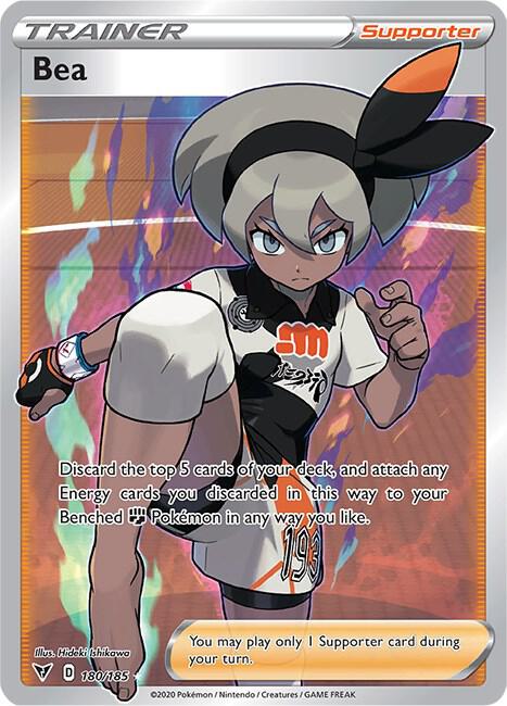 Bea (Full Art) Pokemon card from SWSH04: Vivid