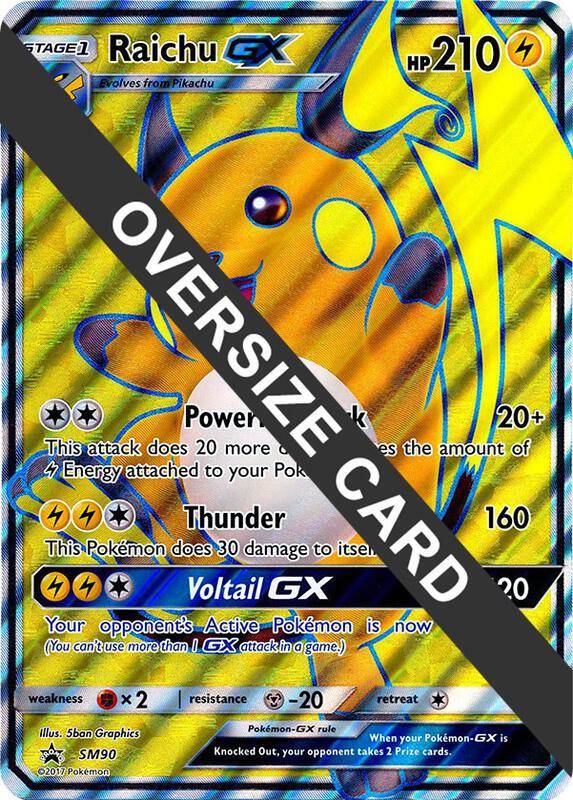 Raichu GX - SM90 Pokemon card from Jumbo Cards