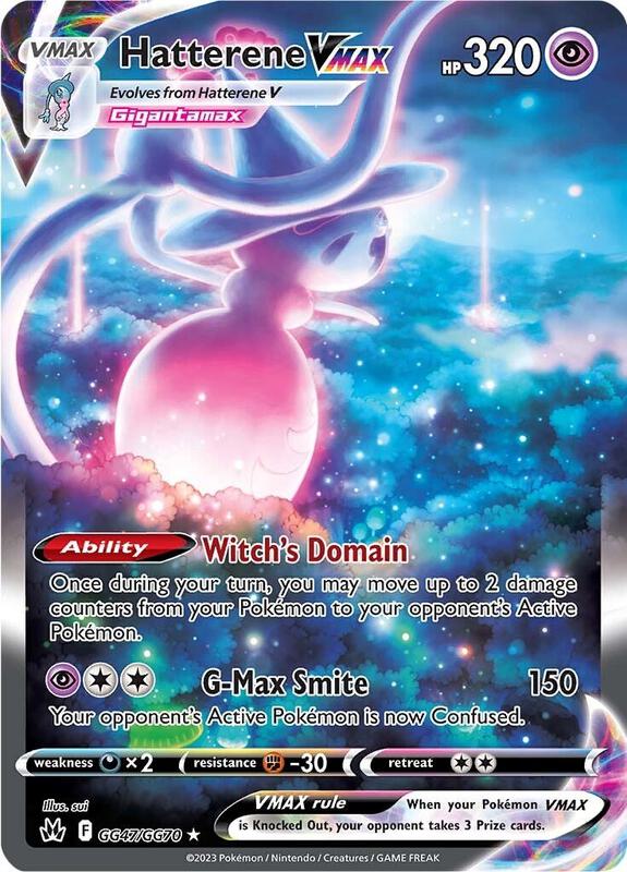 Hatterene VMAX Pokemon card from Crown Zenith: Galarian Gallery