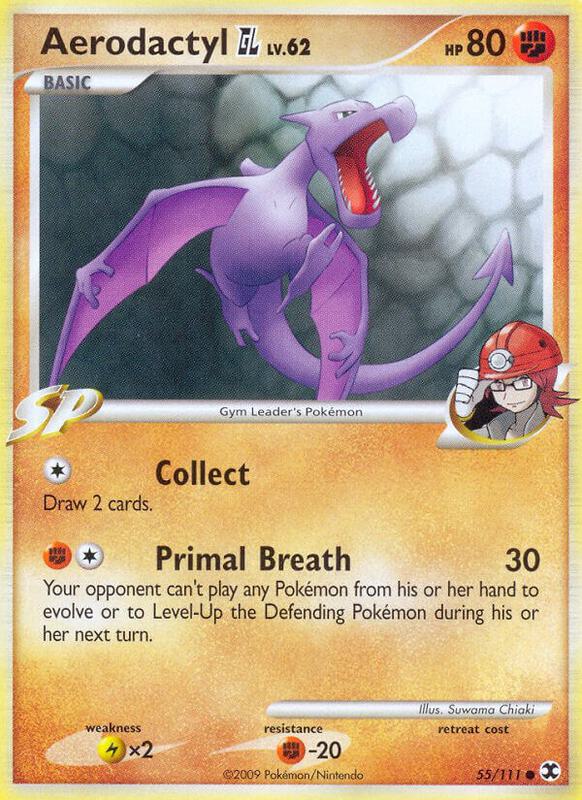 Aerodactyl GL Pokemon card from Rising Rivals