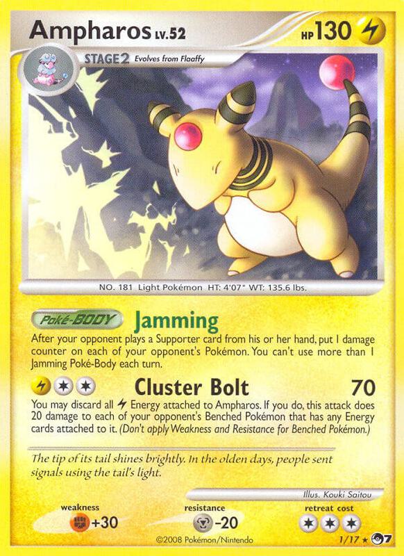 Ampharos Pokemon card from POP Series 7