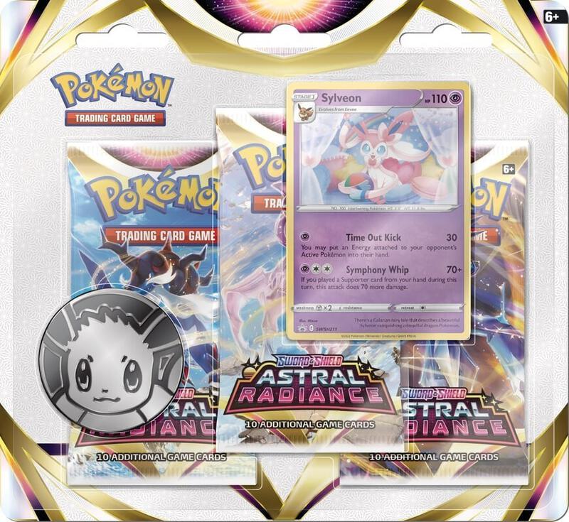 Astral Radiance 3 Pack Blister [Sylveon] Pokemon card from SWSH10: Astral Radiance