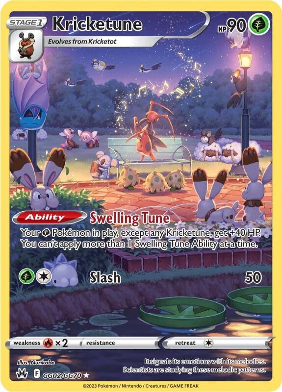 Kricketune Pokemon card from Crown Zenith: Galarian Gallery