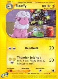 Flaaffy Pokemon card from Expedition
