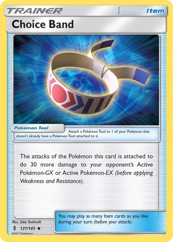 Choice Band Pokemon card from SM - Guardians Rising