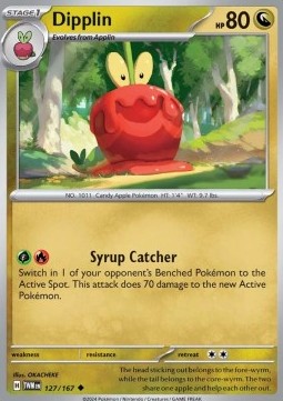 Dipplin Pokemon card from Twilight Masquerade