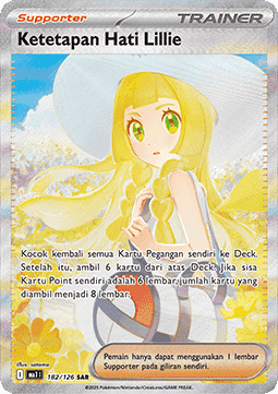 Lillie's Determination Pokemon card from Mega Evolution IDTH