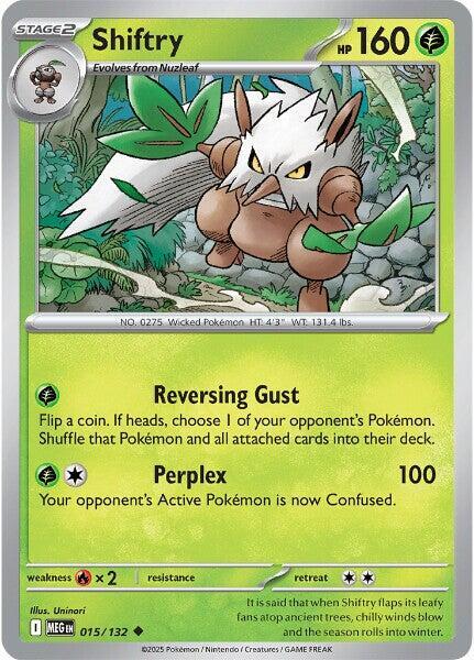 Shiftry Pokemon card from ME01: Mega Evolution