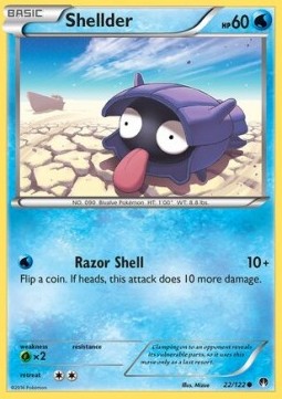 Shellder (Holo) Pokemon card from BREAKpoint