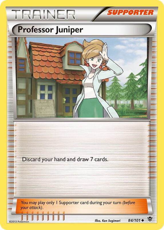 Professor Juniper Pokemon card from Plasma Blast